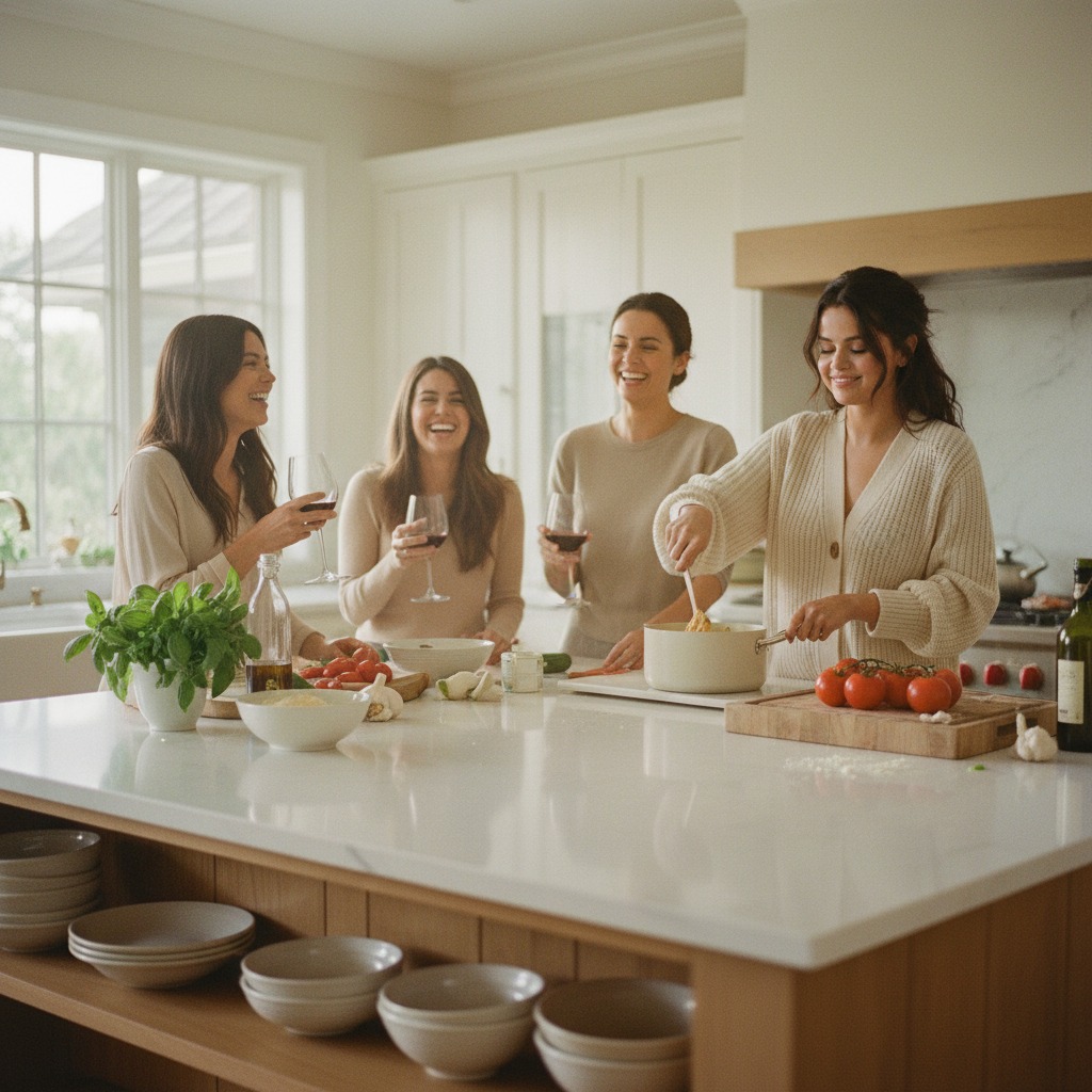 Selena Gomez At The Table