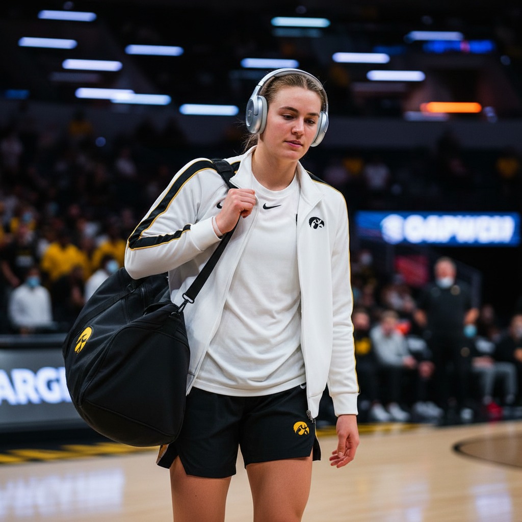 Caitlin Clark's arena arrival
