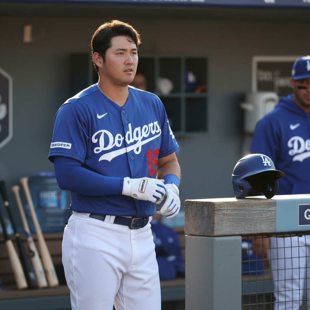 Ohtani getting ready