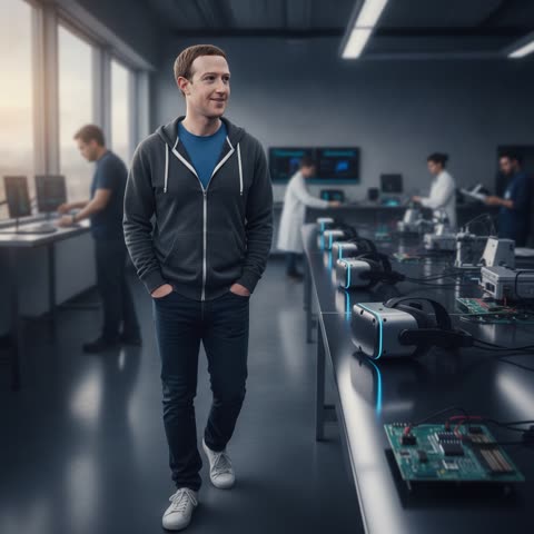 Mark Zuckerberg demo lab visit