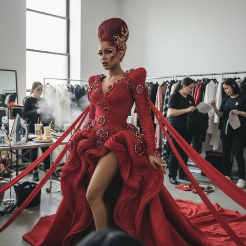 Doja Cat's wild red carpet look