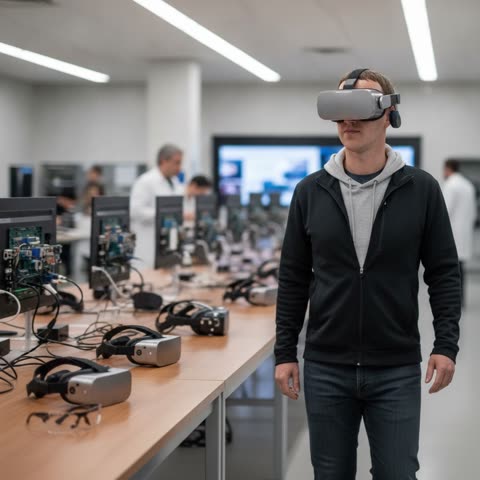 Mark Zuckerberg shows off new VR tech
