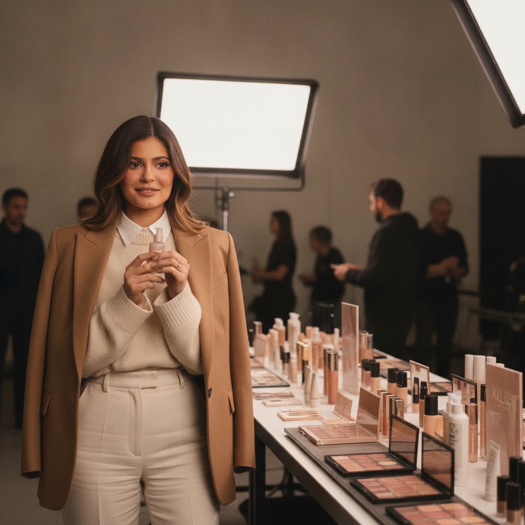 Kylie Jenner on Set