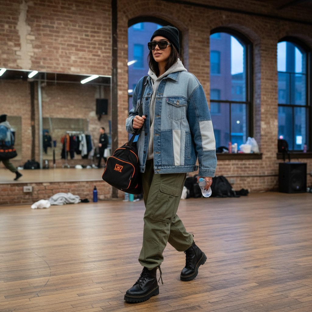 Dua Lipa's dance rehearsal style