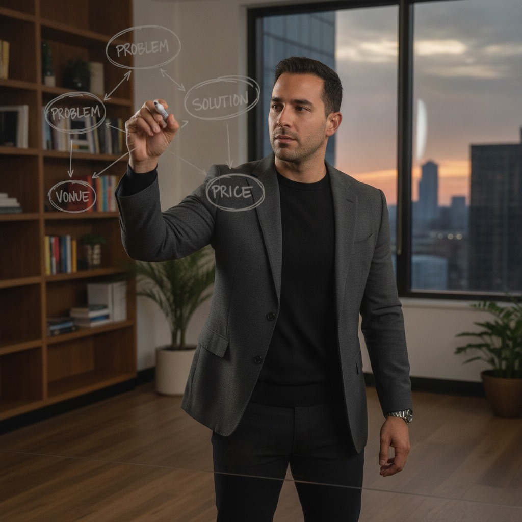 Alex Hormozi sketches his next offer