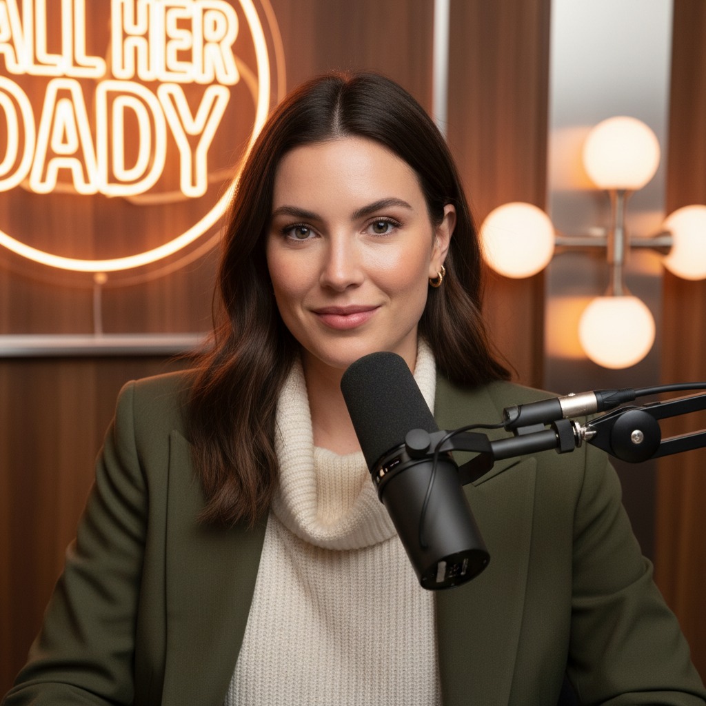Alex Cooper in the studio