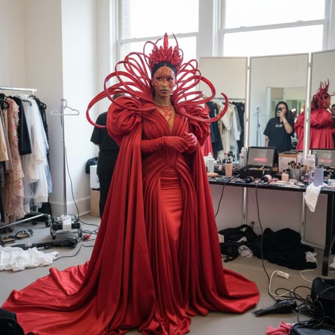 Doja Cat's wild red carpet prep