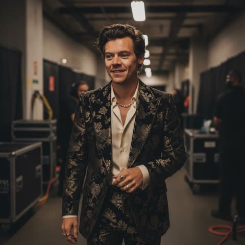 Harry Styles backstage preview