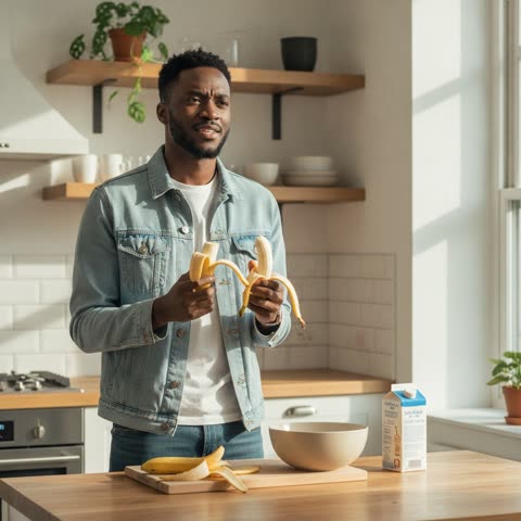 Khaby Lame's kitchen creator setup