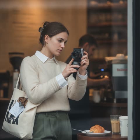 Emma Chamberlain on a coffee run