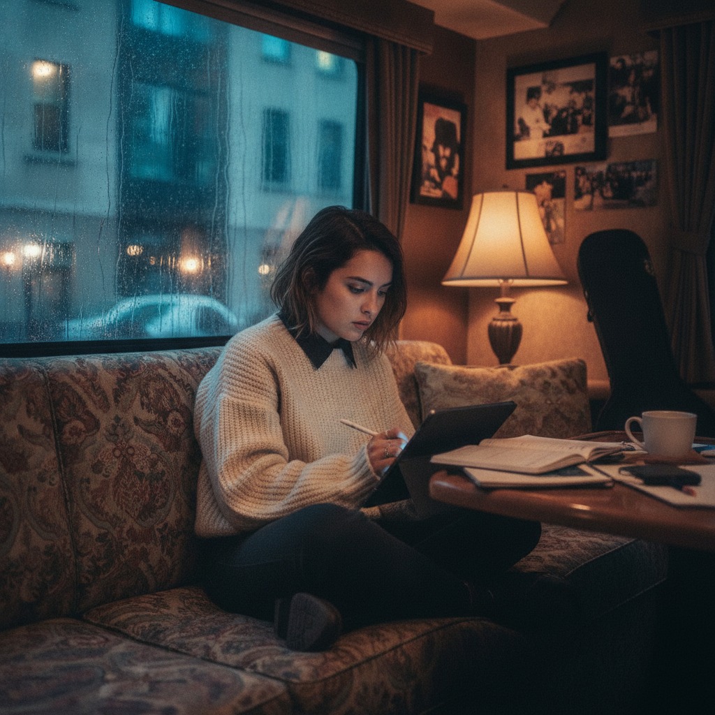 Olivia Rodrigo's tour bus lyrics