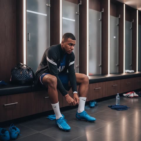 Kylian Mbappé media training