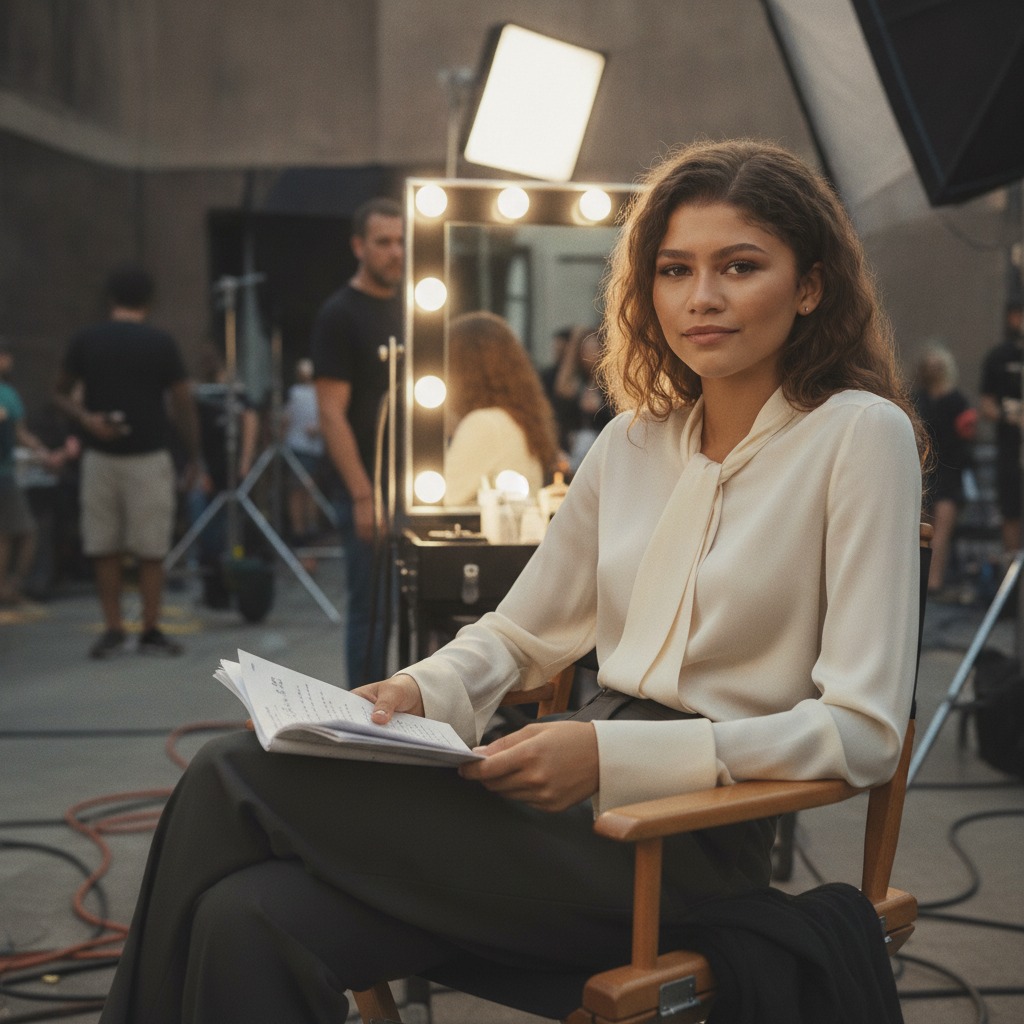 Zendaya on set magic