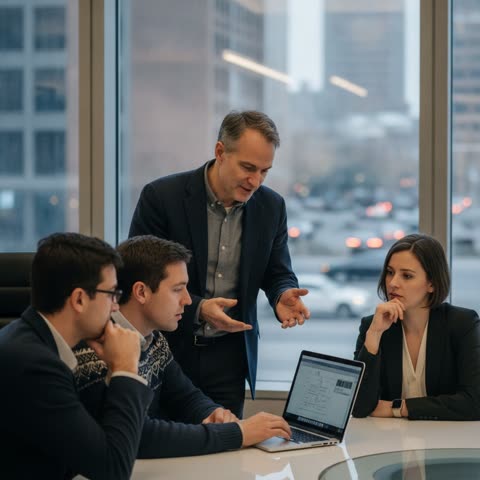 Sam Altman with his engineering team