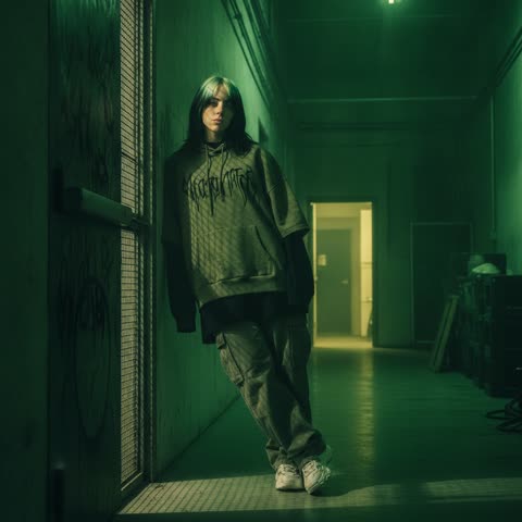 Billie Eilish studio vibes