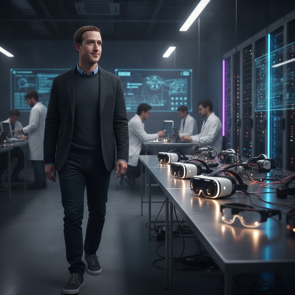 Mark Zuckerberg in the lab