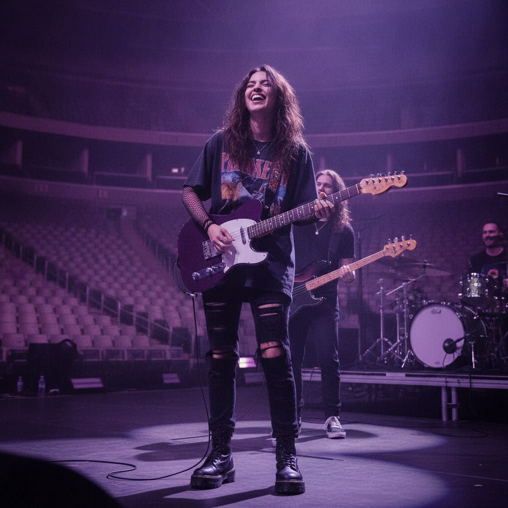 Olivia Rodrigo at soundcheck