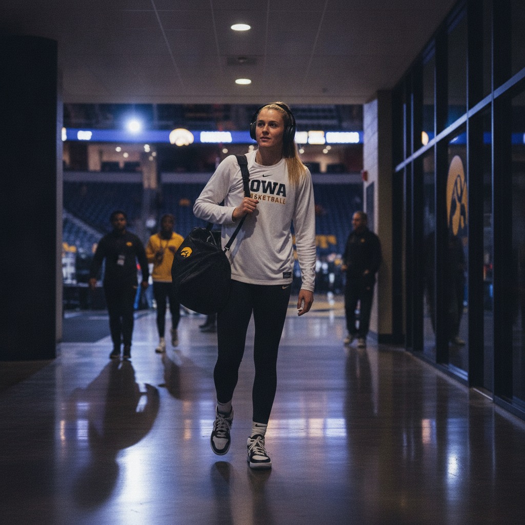 Caitlin Clark on game day