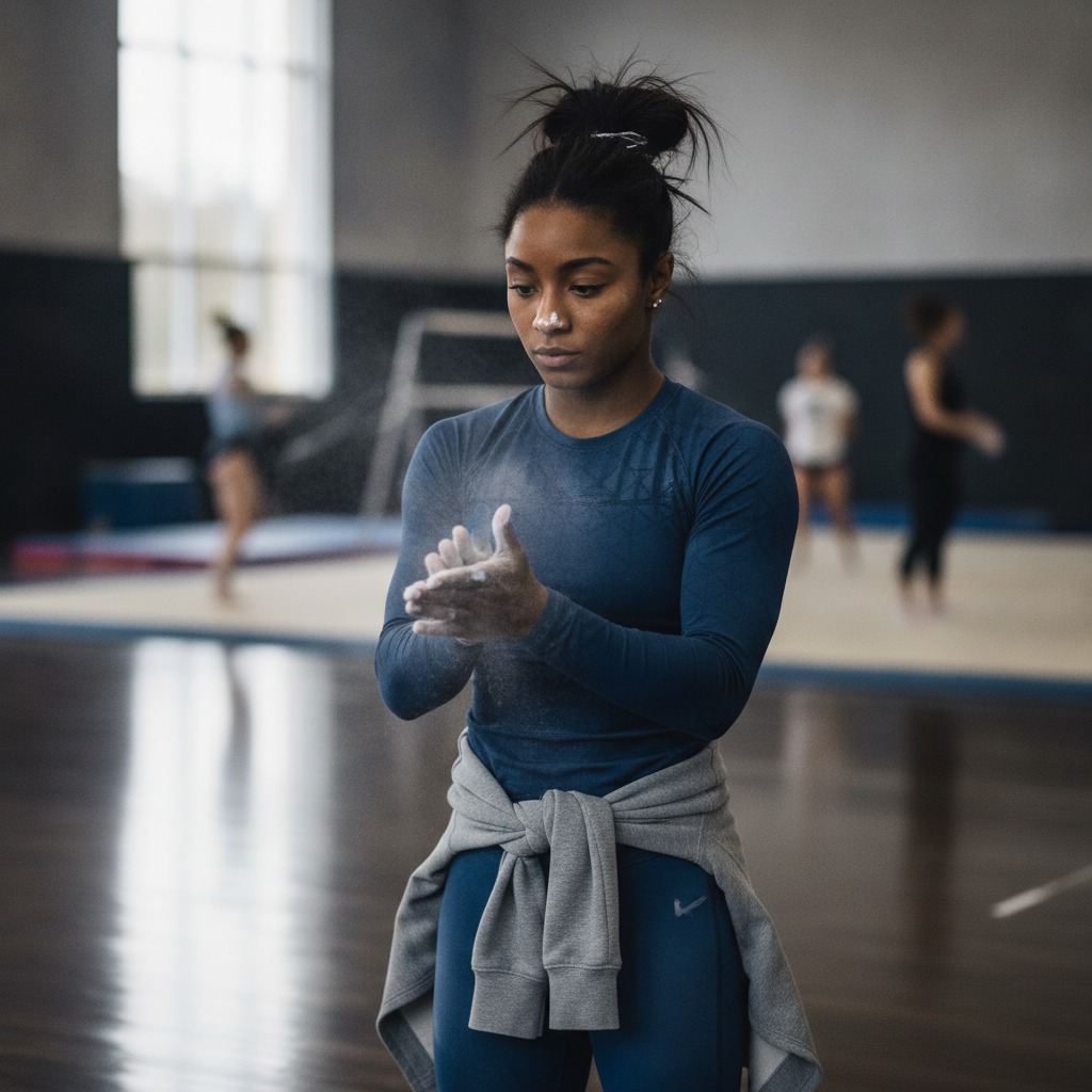 Simone Biles media training
