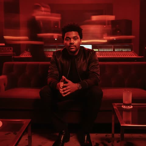 The Weeknd's studio vibe