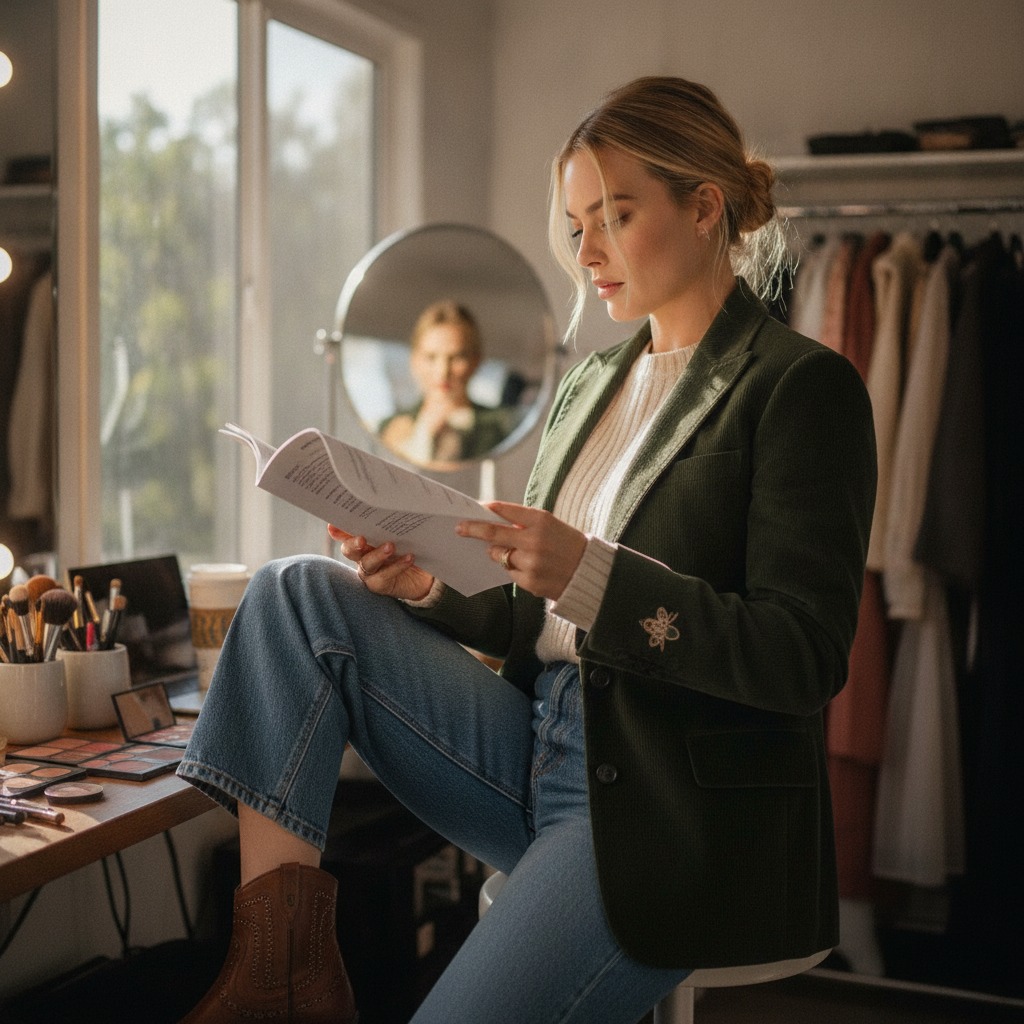 Margot Robbie At Work
