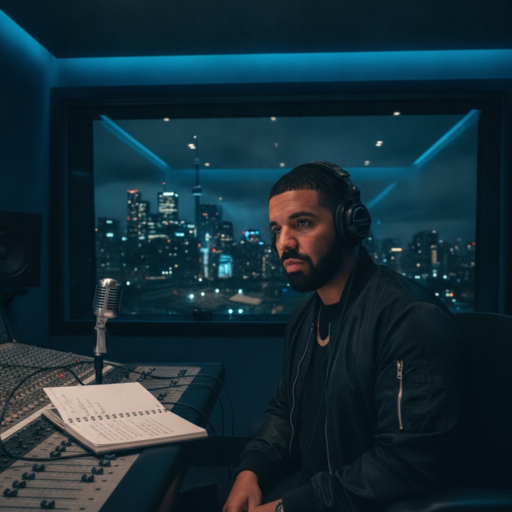 Drake's new studio vibe