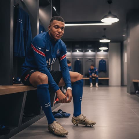 Kylian Mbappé Prepares for Training